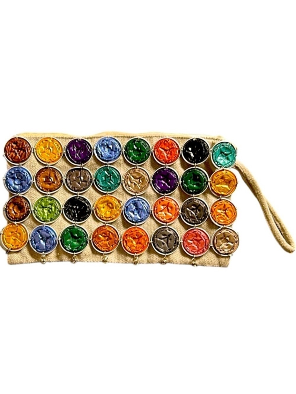 Handmade Clutch Wristlet Made of Recycled Nespresso Pods